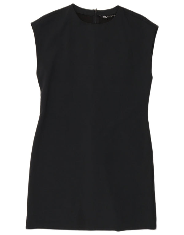 Zara Vestido tubo para mujer UK 42 Medio Azul marino Poliéster