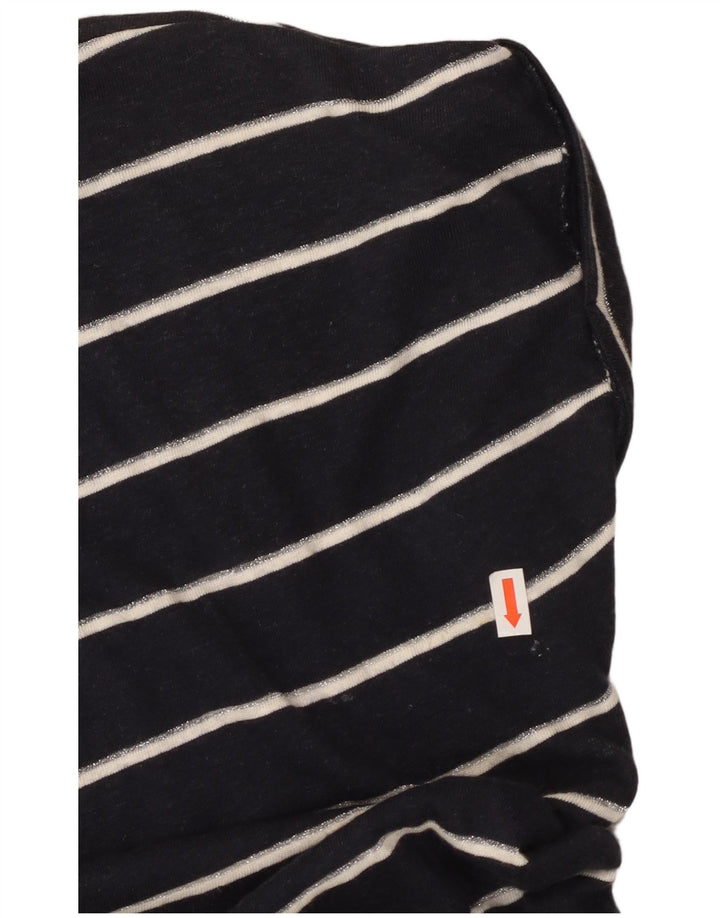 MONSOON Vestido tipo camiseta para mujer UK 10 Pequeño Lino a rayas azul marino