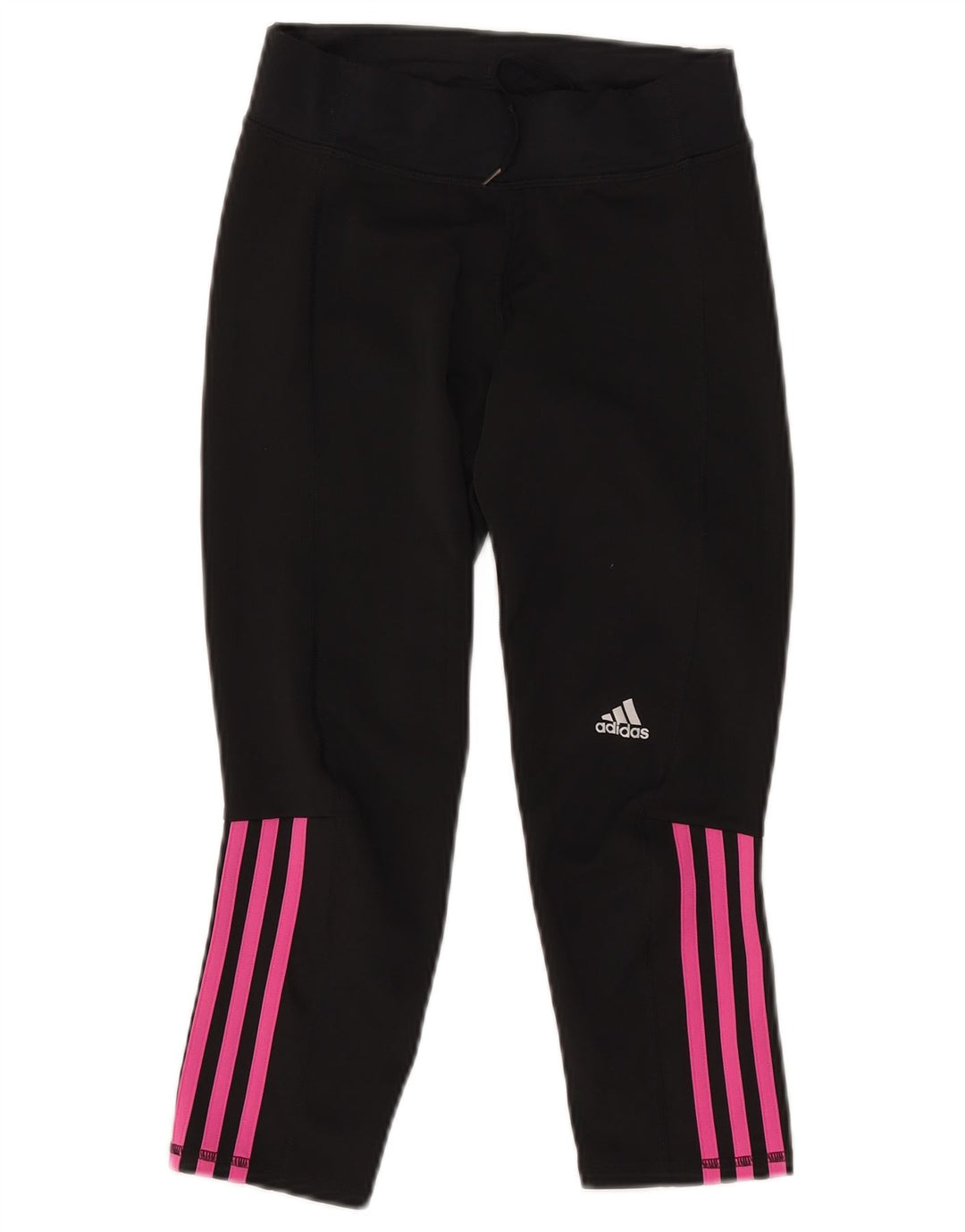 ADIDAS Leggings Capri Mujer UK 4/6 XS Negro Poliéster