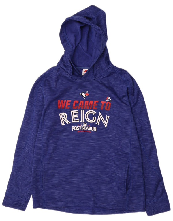 Majestic Boys Toronto Blue Jays Sudadera con capucha Jumper 14-15 años Grande Azul