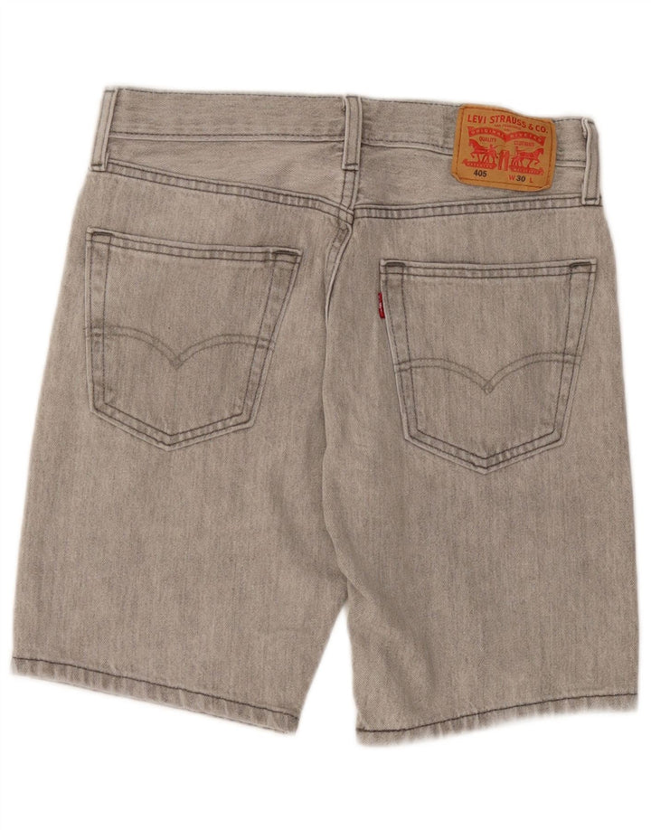 Levi's Mens 405 Shorts De Mezclilla W30 Algodón Gris Medio