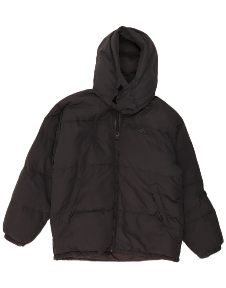 Kappa Chaqueta acolchada con capucha para hombre ES 38 Poliéster gris medio