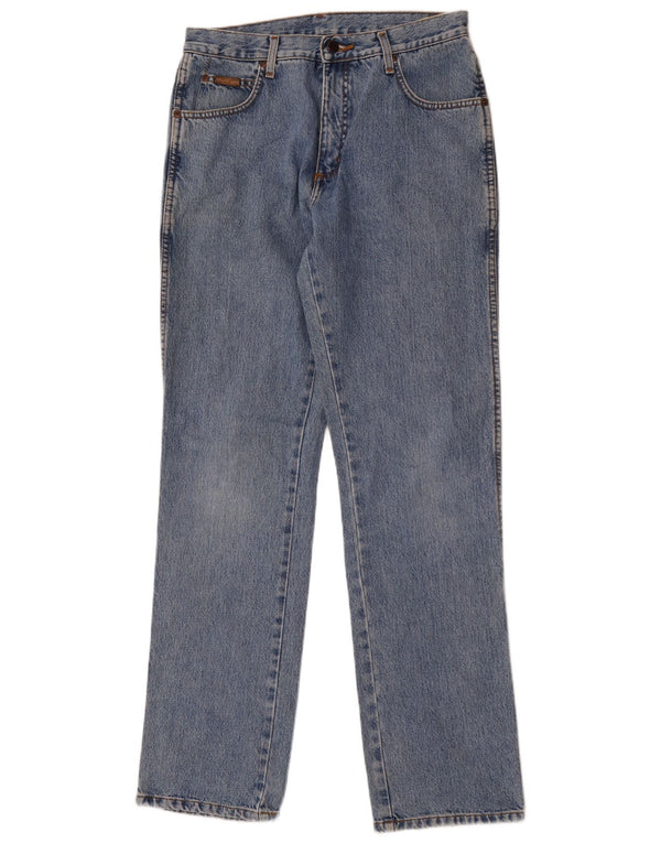 Wrangler Womens Texas High Waist Straight Jeans W32 L34 Blue Cotton