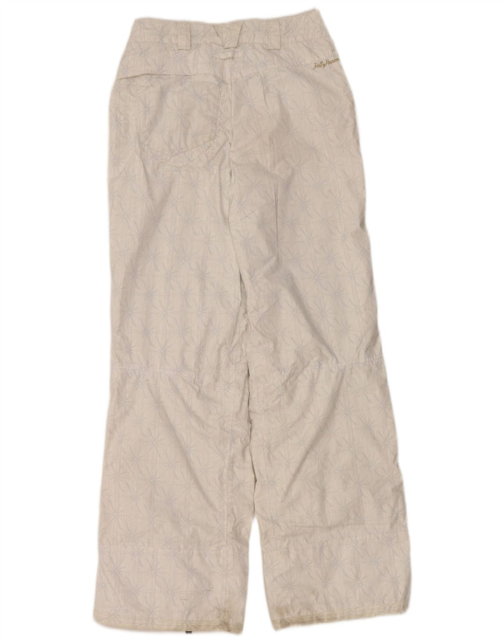 Helly Hansen Pantalones de esquí para mujer UK 6 XS Poliamida floral blanca