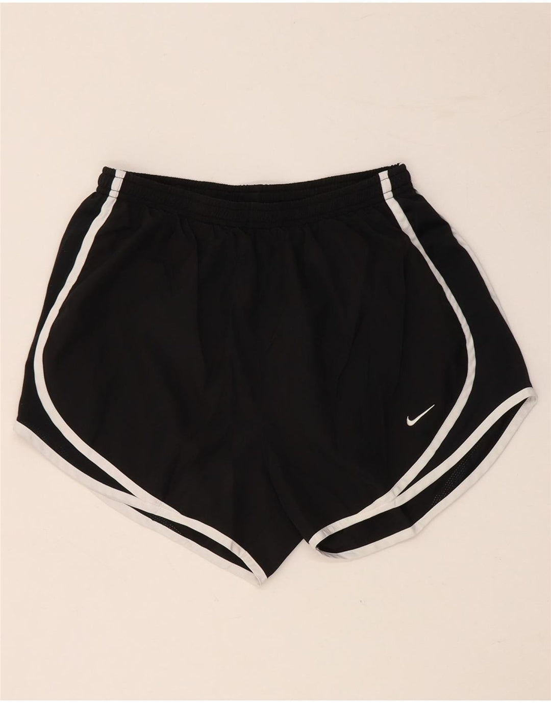 NIKE Pantalones cortos deportivos Dri Fit para mujer UK 8 Small Poliéster negro
