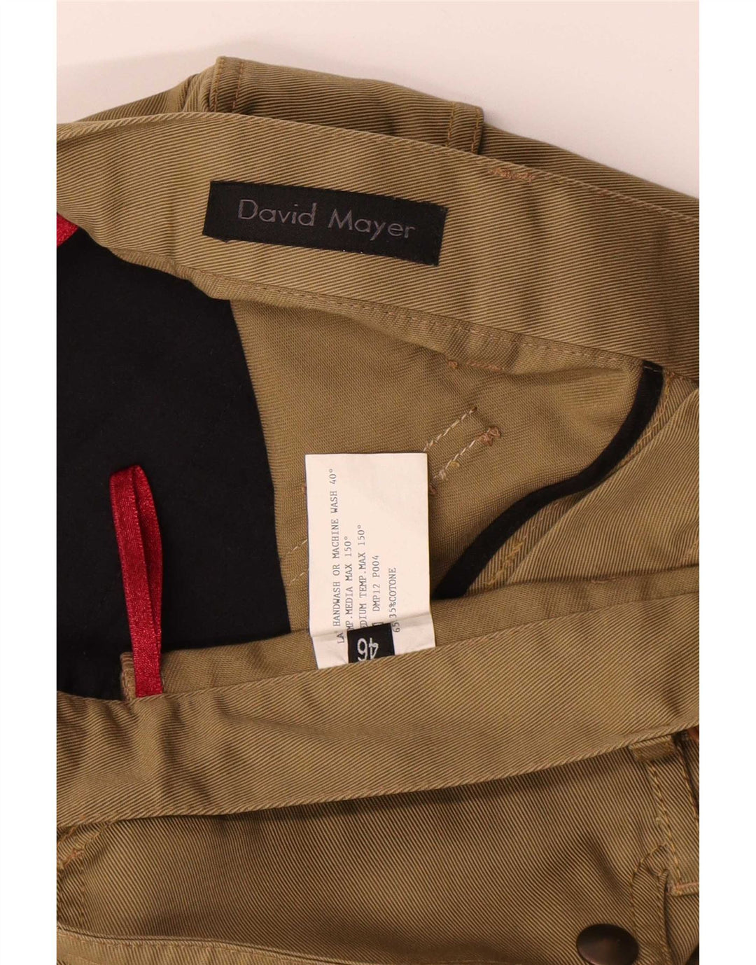 David Mayer Pantalones cargo con corte de bota para mujer IT 46 Large W31 L29 Caqui