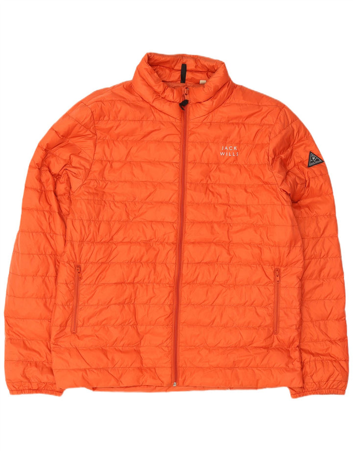 Jack Wills Chaqueta acolchada para hombre UK 44 2XL Naranja Poliamida