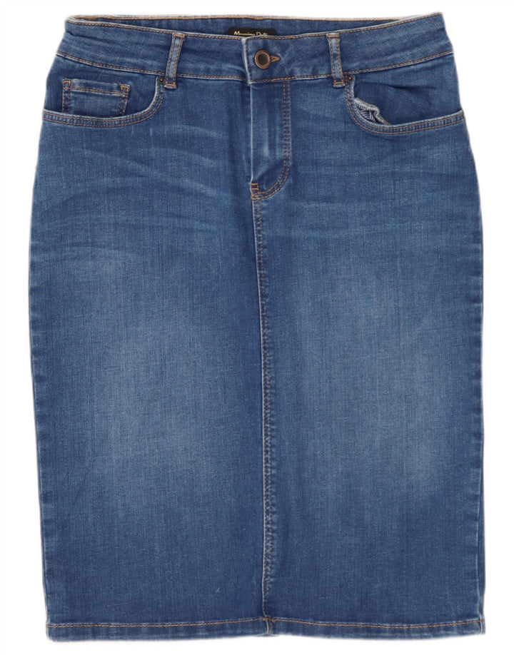 Massimo Dutti Falda Vaquera Mujer EU 38 Small W28 Azul
