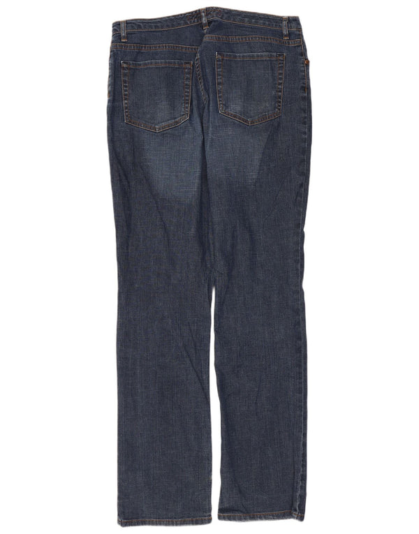 Fcuk Vaqueros rectos para mujer UK 14 Large W32 L31 Algodón azul