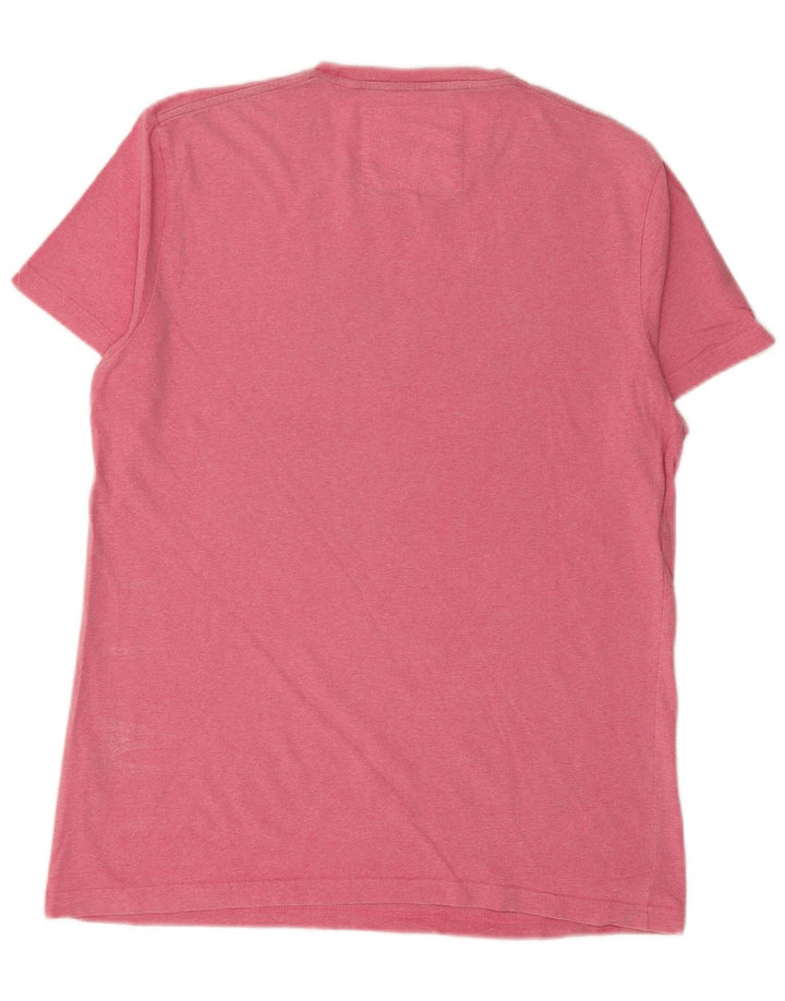 JACK WILLS Camiseta gráfica para hombre Top Small Pink Cotton