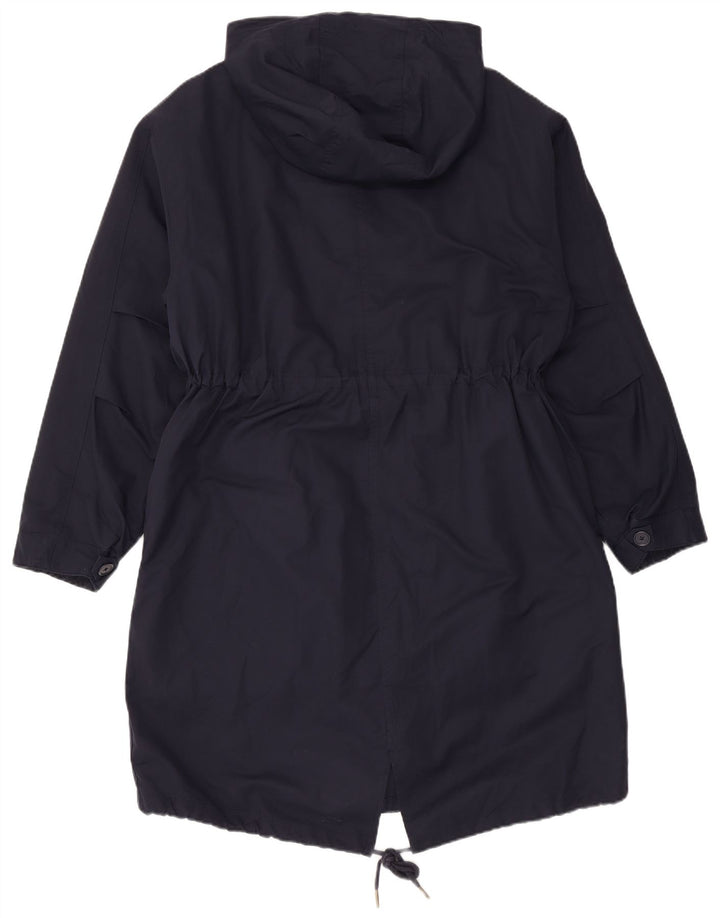 Marks & Spencer Chaqueta Parka con Capucha para Mujer UK 40 Mediano Azul Marino Poliéster