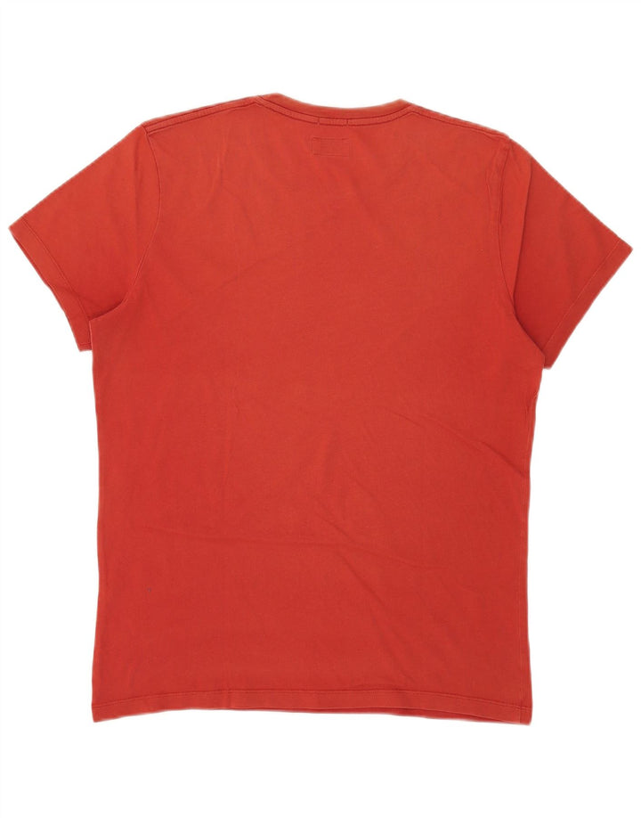 PEPE Jeans Camiseta gráfica ajustada para hombre Top mediano rojo