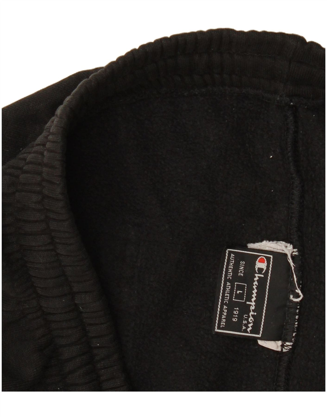 CHAMPION Pantalones de chándal para hombre, talla grande, negro