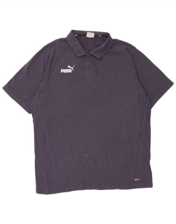 PUMA Polo gráfico para hombre XL Azul marino