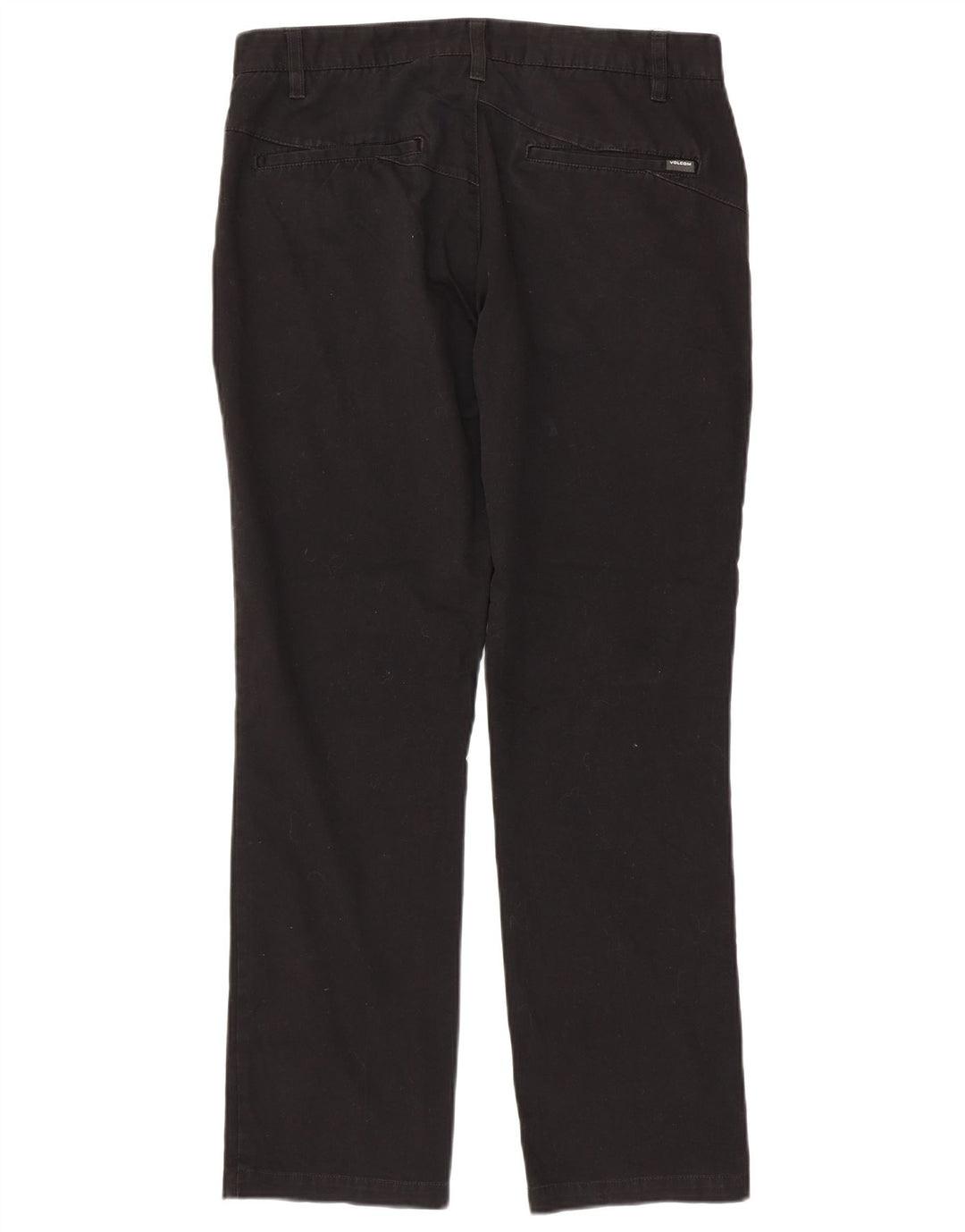 Pantalón chino recto Volcom para hombre W32 L30 Algodón negro