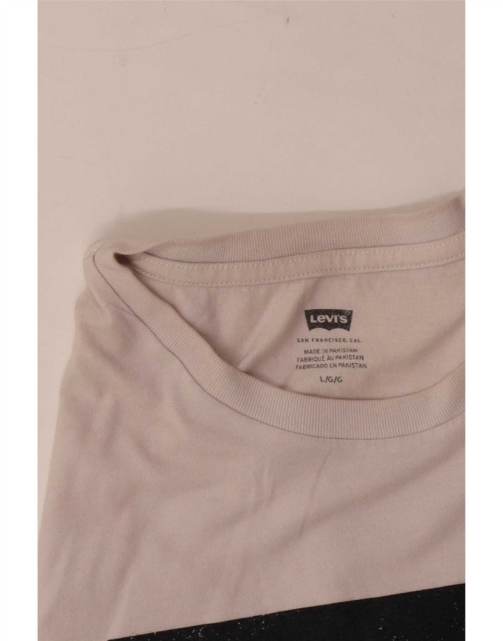 Levi's - Camiseta gráfica para hombre, talla grande, color blanco