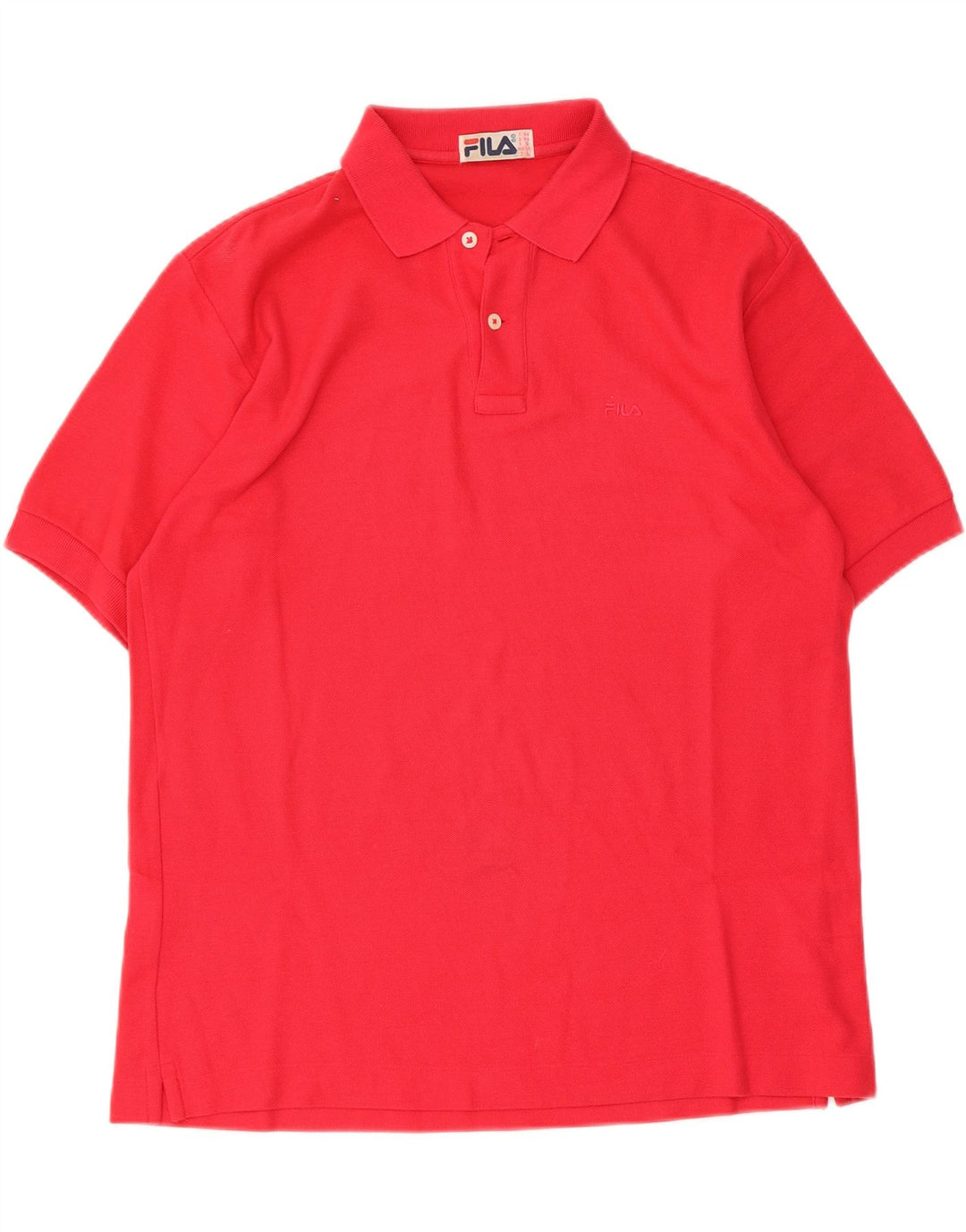 Polo Fila Hombre IT 48 Algodón Rojo Medio