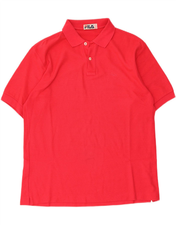 Polo Fila Hombre IT 48 Algodón Rojo Medio