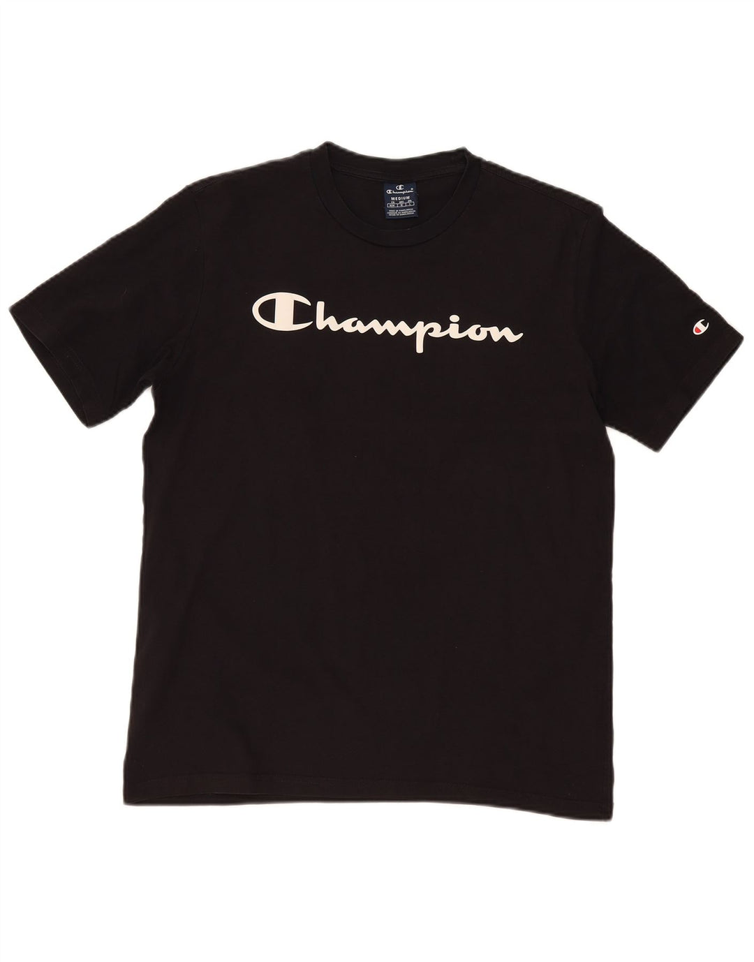 Champion Camiseta Gráfica para Hombre Top Mediano Negro
