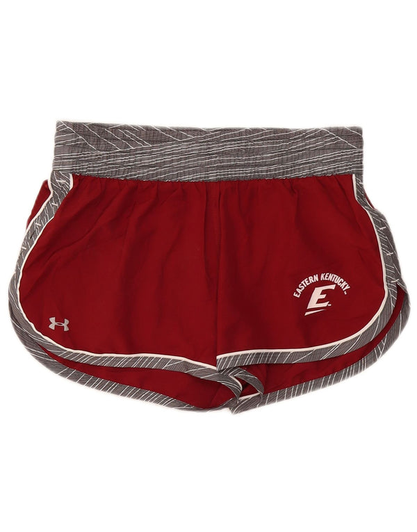 Under Armour Pantalones cortos deportivos para mujer UK 10 Small Borgoña