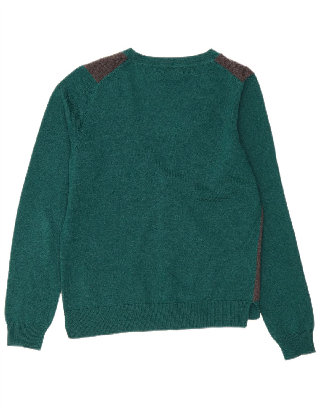 Massimo Dutti Cárdigan Mujer UK 44 Lana Colorblock Verde Medio