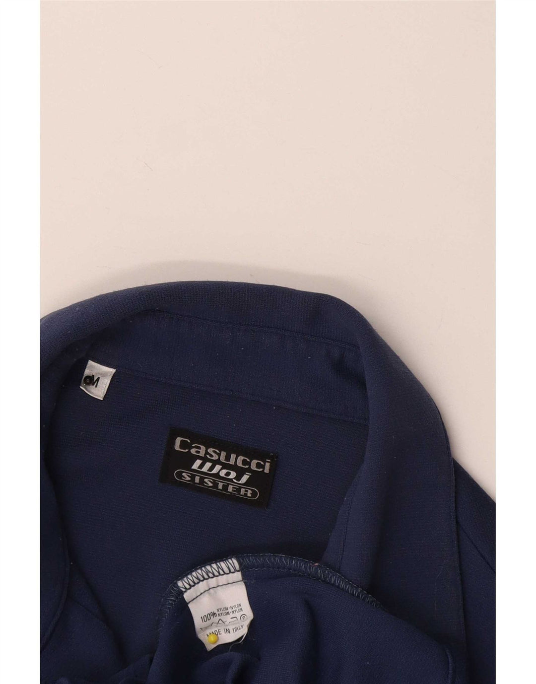 Casucci Blusa para mujer UK 12 Medium Azul marino Nylon