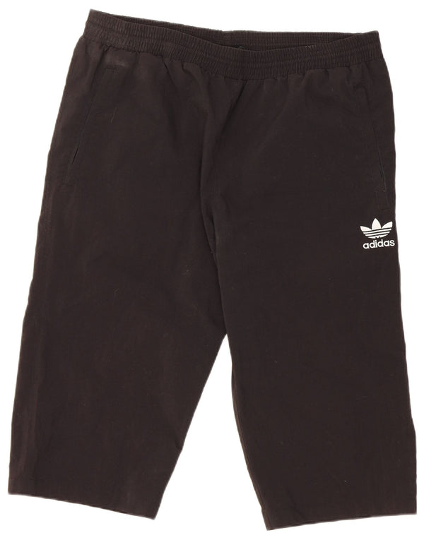 Adidas Mens Bermuda Sport Shorts Large Black Polyester