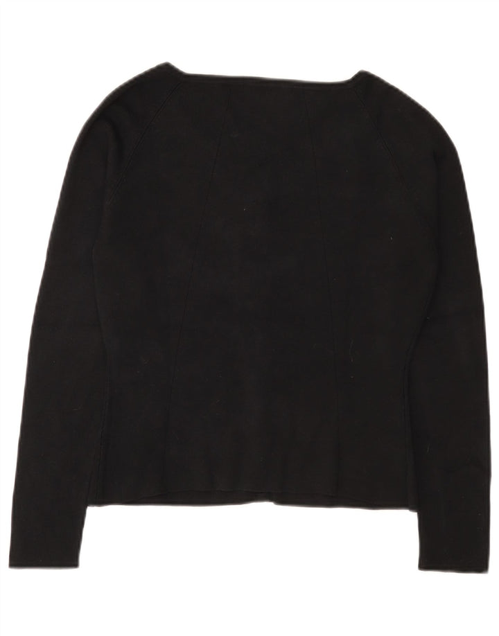 Seventy Suéter Cárdigan Corto Para Mujer IT 42 Medium Black Seda
