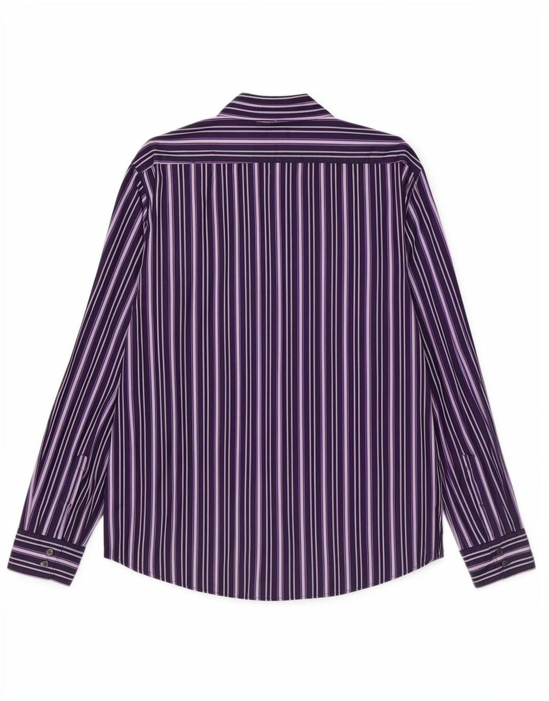 Camisa Hugo Boss Hombre Grande Algodón A Rayas Morado