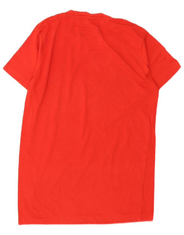 Jack & Jones Hombre Camiseta Gráfica Top Medium Rojo Algodón