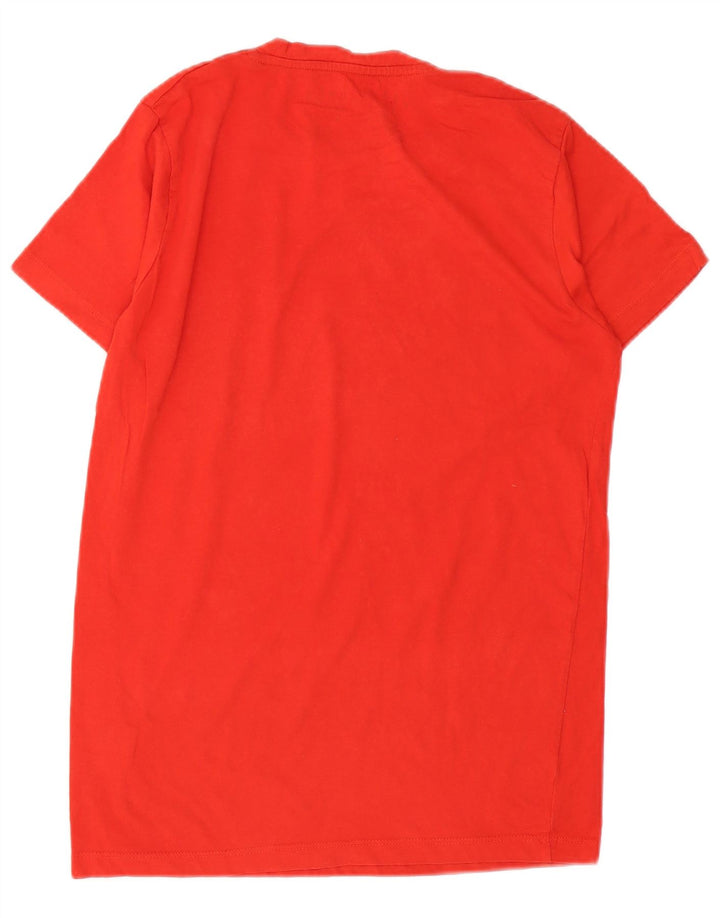 Jack & Jones Hombre Camiseta Gráfica Top Medium Rojo Algodón