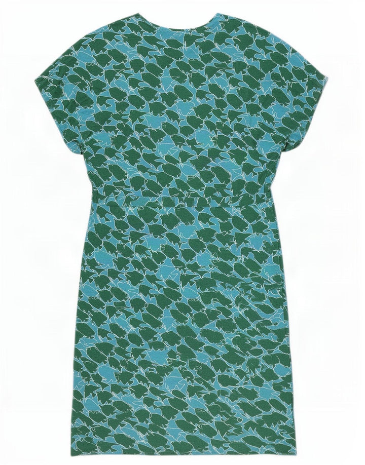 Sundek Vestido recto con estampado abstracto para mujer UK 10 Small Viscosa azul