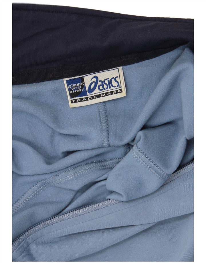 ASICS Chaqueta de chándal para hombre, talla grande, azul