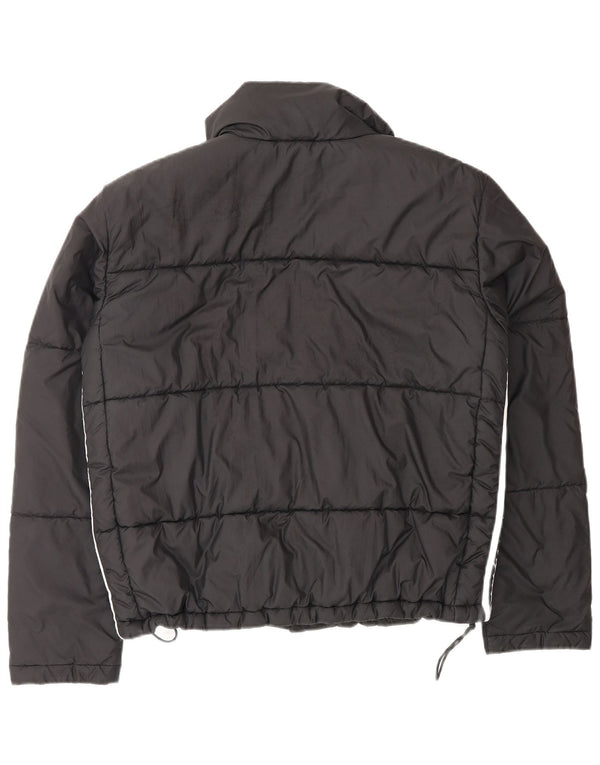 Adidas Chaqueta acolchada extragrande para mujer UK 10 Small Poliéster negro