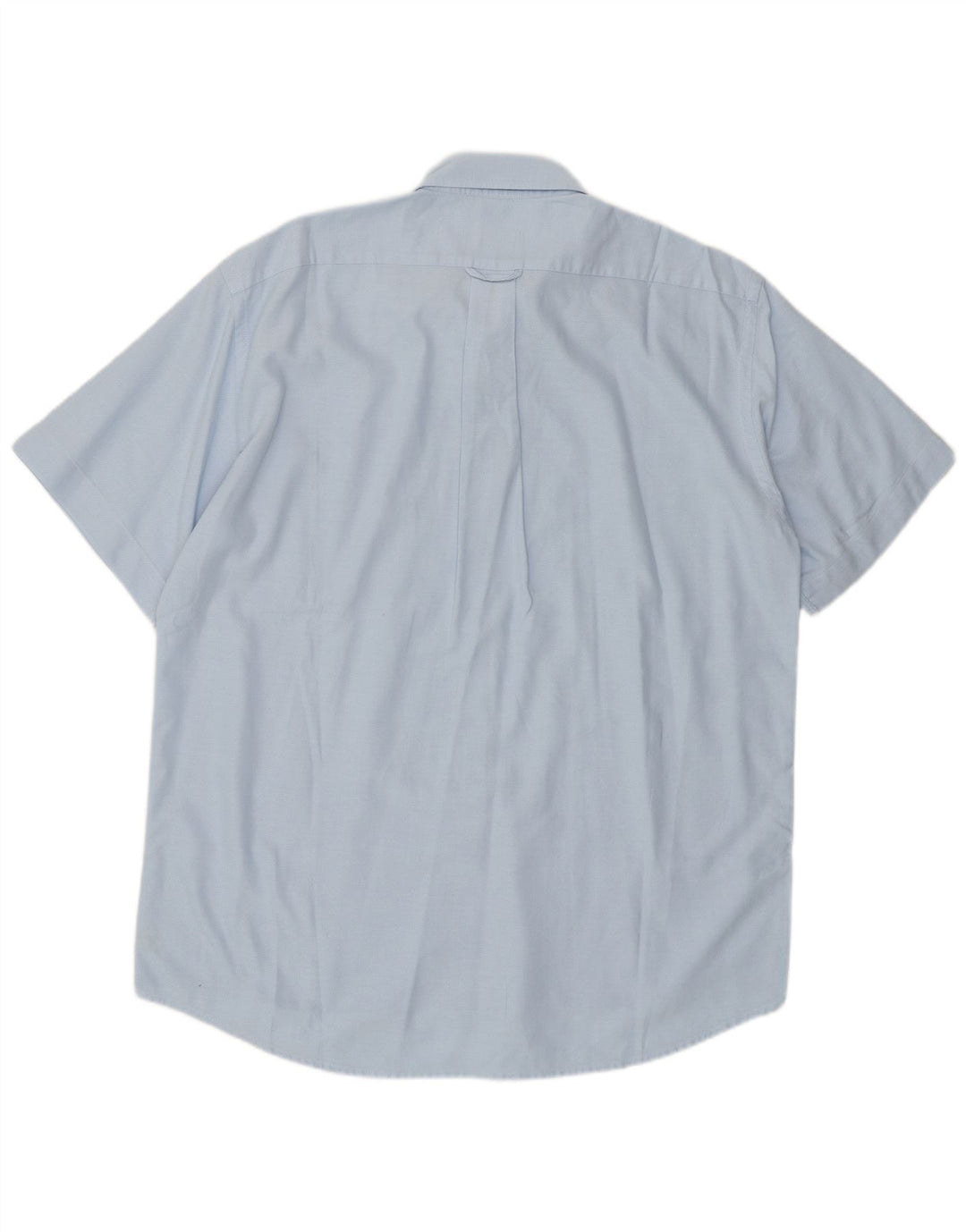 Camisa Lacoste Hombre Manga Corta Talla 41 Algodón Azul Grande
