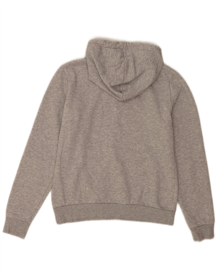 Puma Sudadera con capucha gráfica para mujer UK 12 Poliéster moteado gris medio