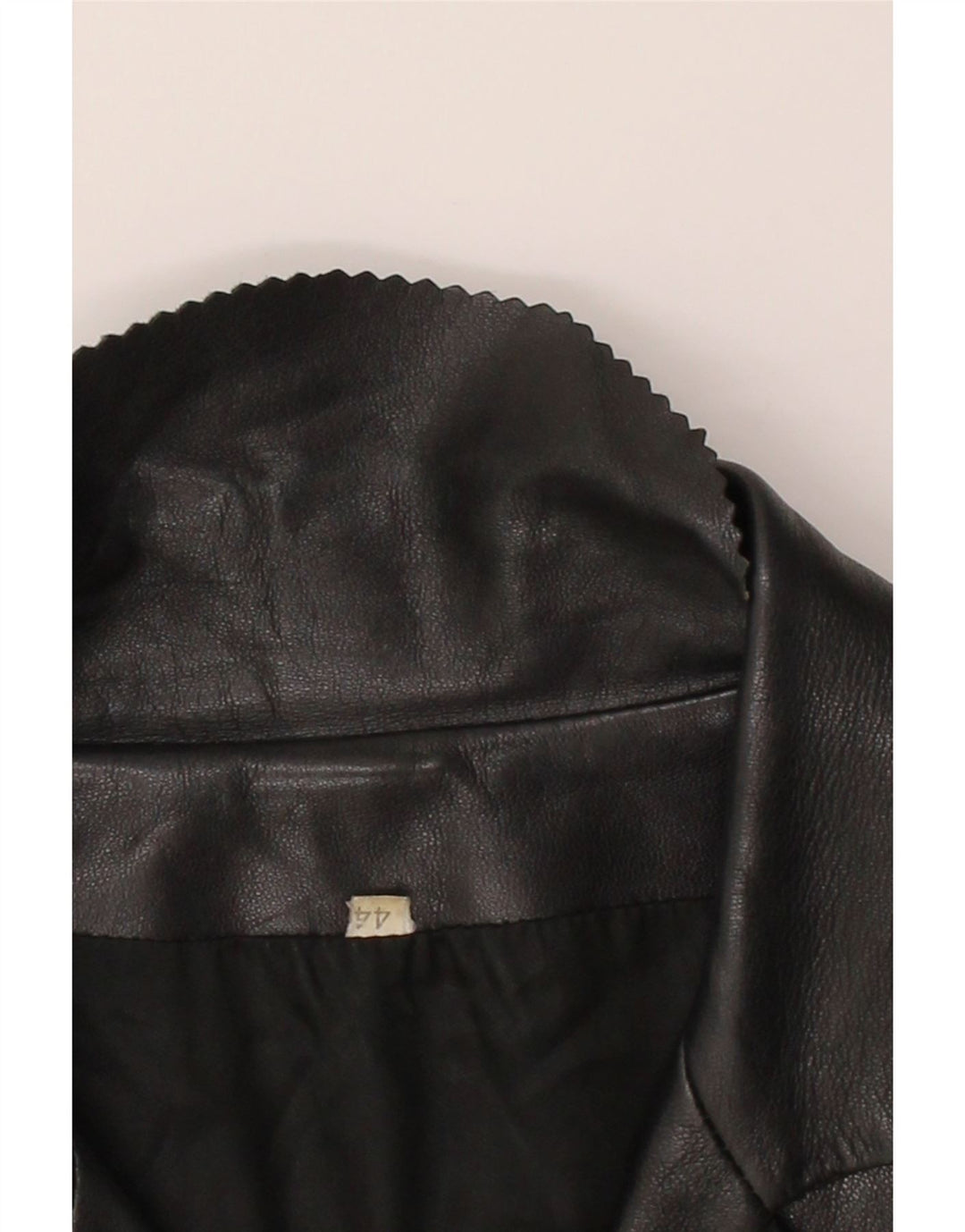 VINTAGE Womens Leather Jacket IT 44 Medium Black Leather Vintage Vintage and Second-Hand Vintage from Messina Hembry 