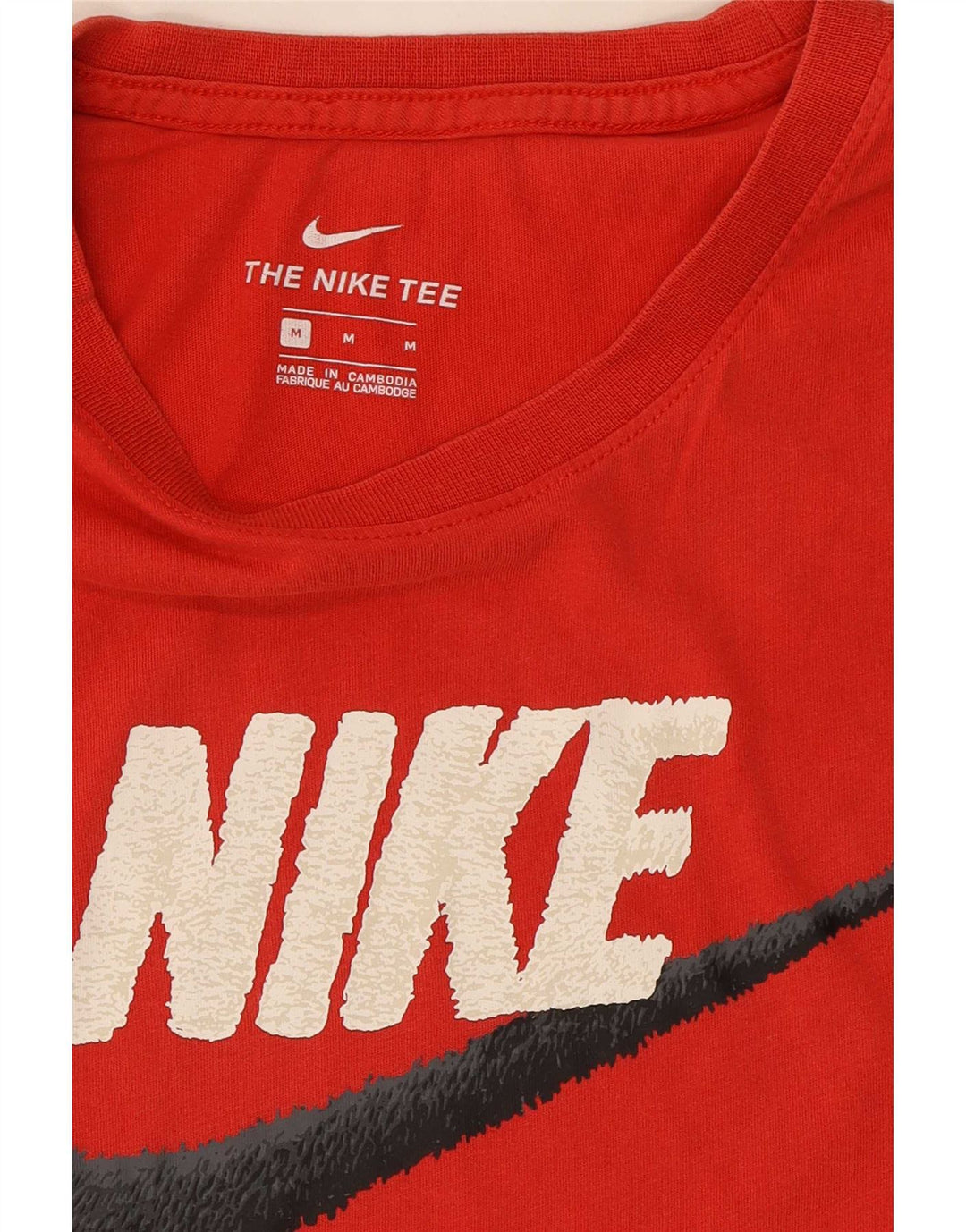 Nike Camiseta gráfica para hombre, parte superior mediana roja