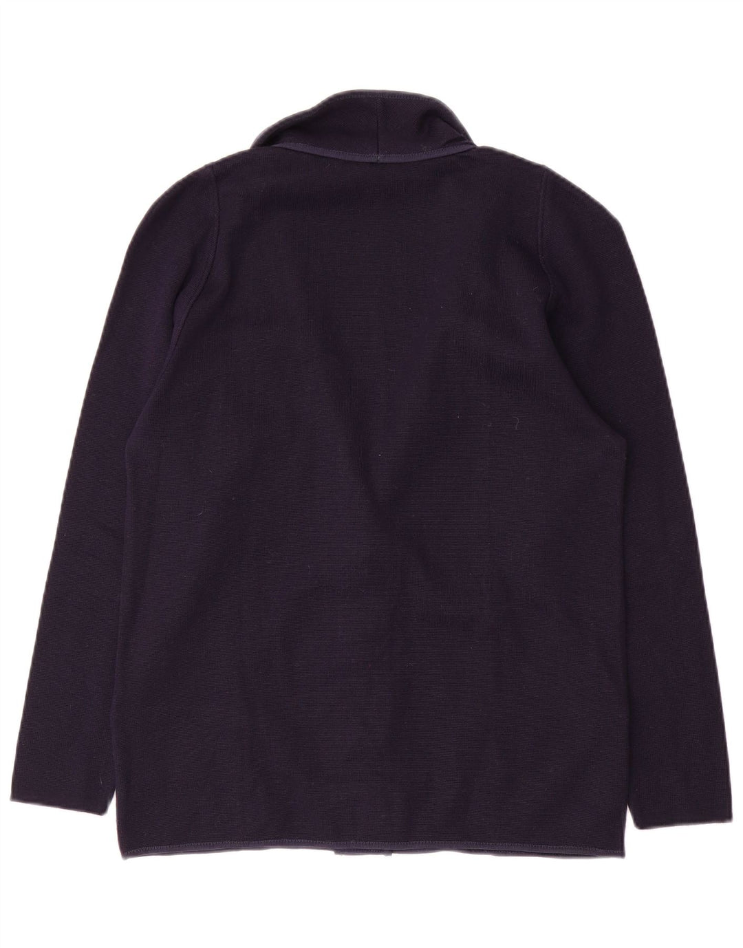Vintage mujer Cardigan suéter IT 46 grande azul marino poliacrílico