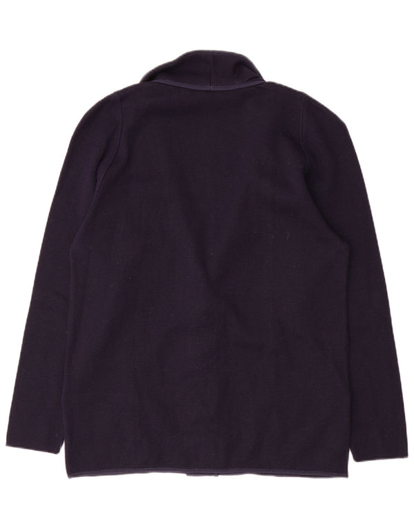 Vintage Womens Cardigan Sweater IT 46 Large Navy Blue Polyacrylic