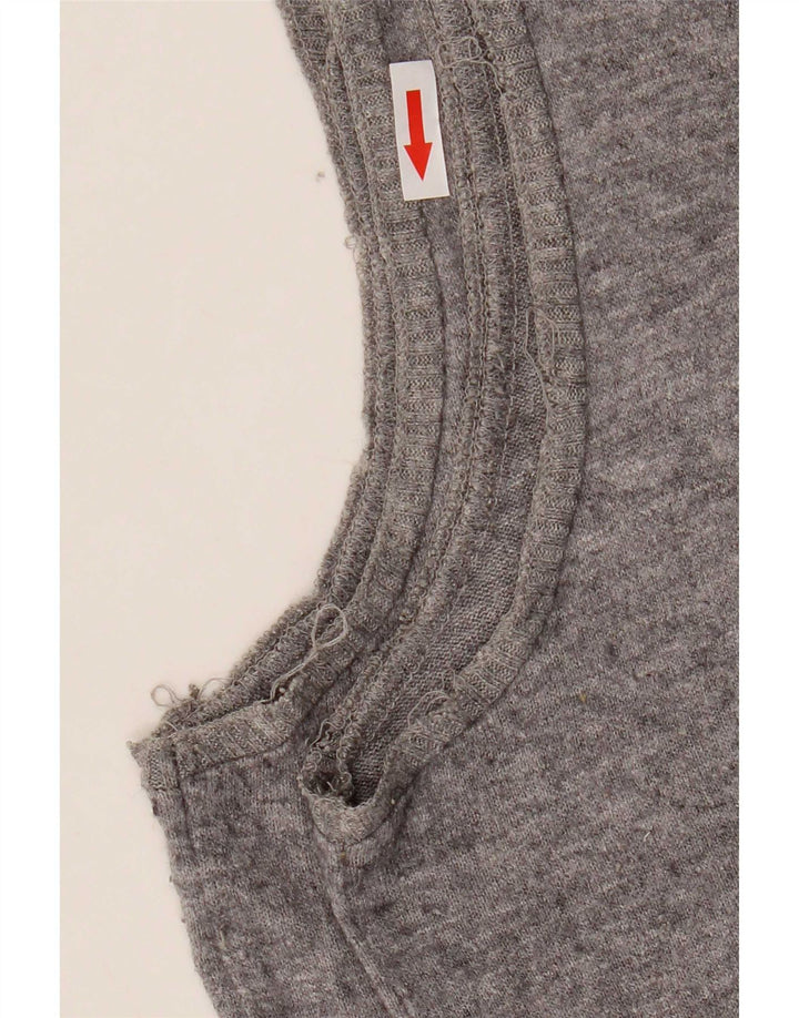 Zara Mujer Chaleco Top Reino Unido 40 Grande Gris Fair Isle