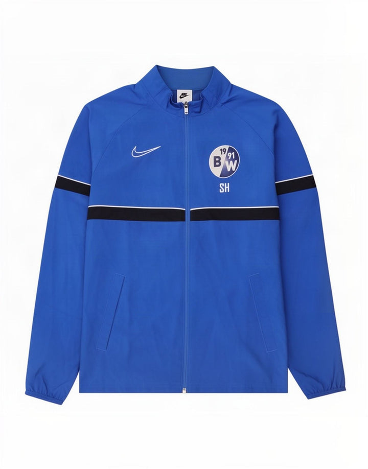 Nike - Chaqueta de chándal con gráfico Dri Fit para hombre, color azul medio