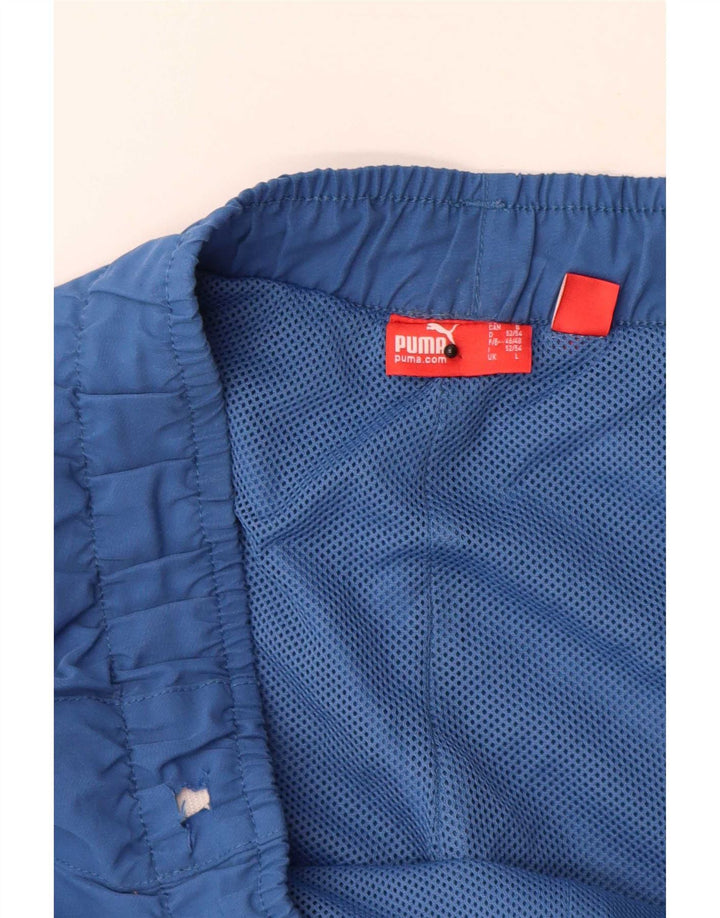 Puma Pantalones De Chándal Con Estampado Gráfico En Color Azul Grande Para Hombre
