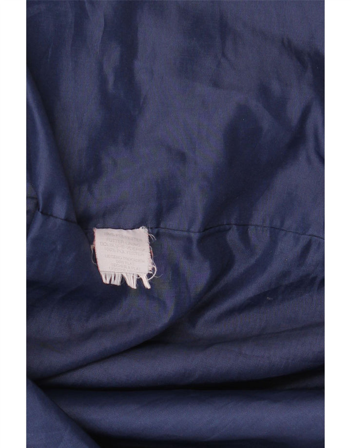 Vintage mujer abrigo de gran tamaño Reino Unido 16 poliéster geométrico rojo grande