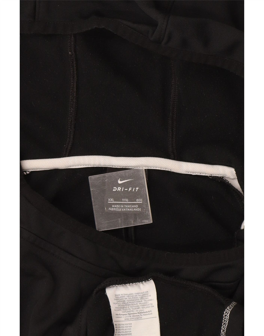 Nike Dri Fit Sudadera con capucha para hombre, talla 2XL, color negro, poliéster