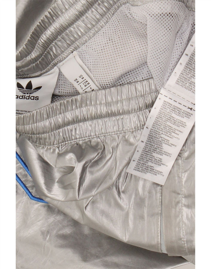 Adidas Hombre Pantalones De Chándal Gráfico Joggers Poliuretano Plata Mediano