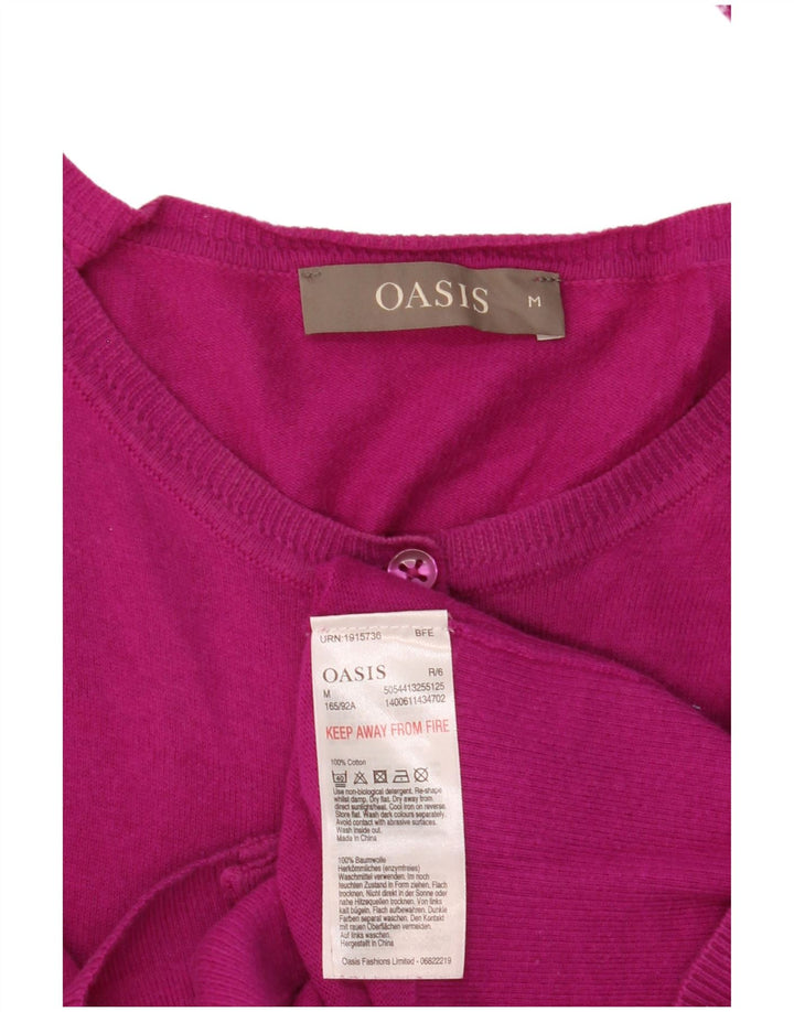 Oasis - Cárdigan para mujer, talla 40, algodón rosa medio