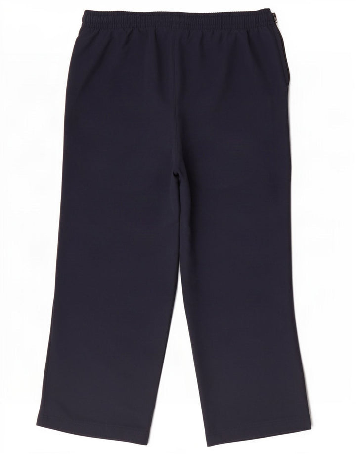 Reebok Pantalones Capri para Mujer UK 10 Small Azul Marino Poliéster
