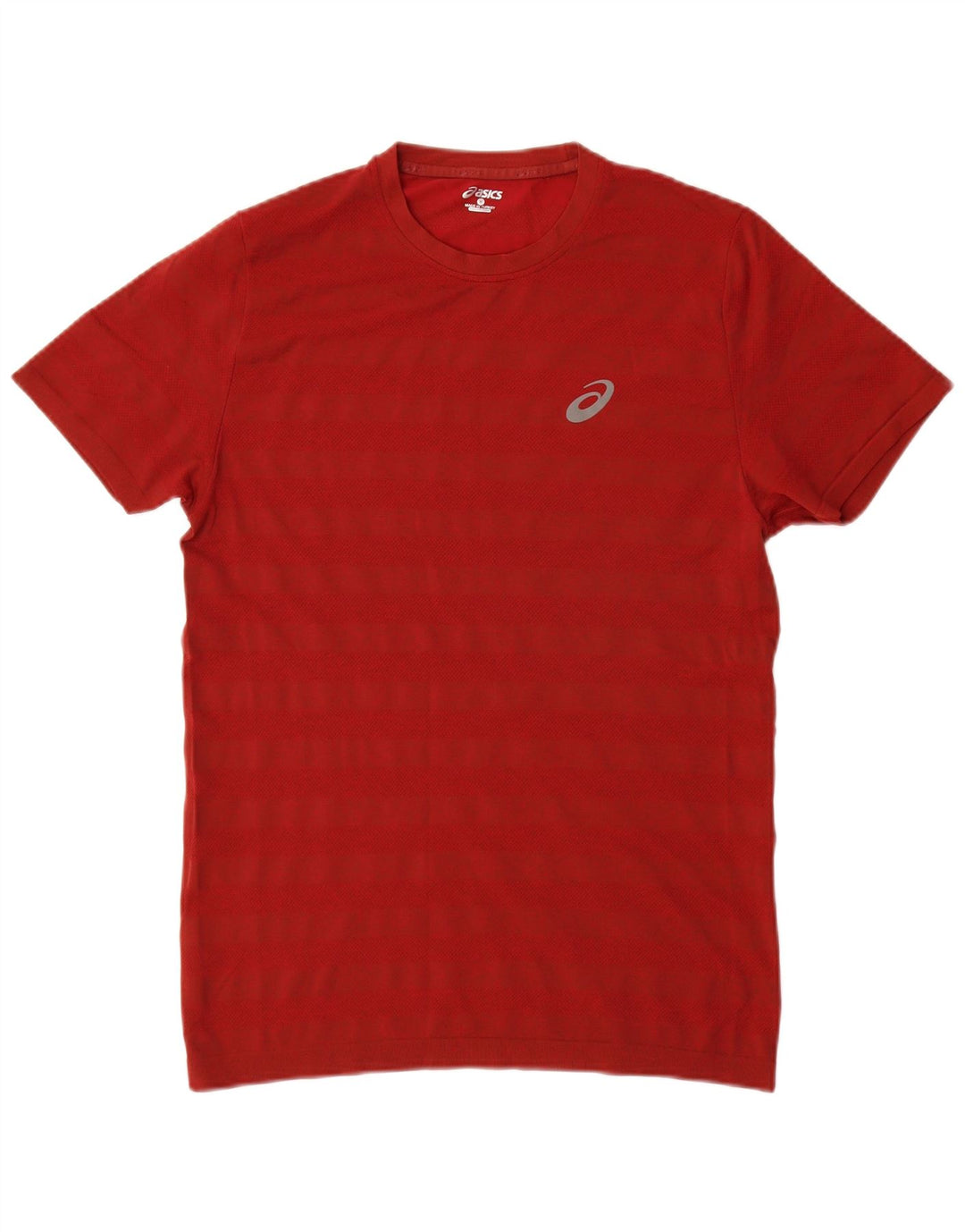 ASICS Camiseta para hombre Top Medium Red Stripes
