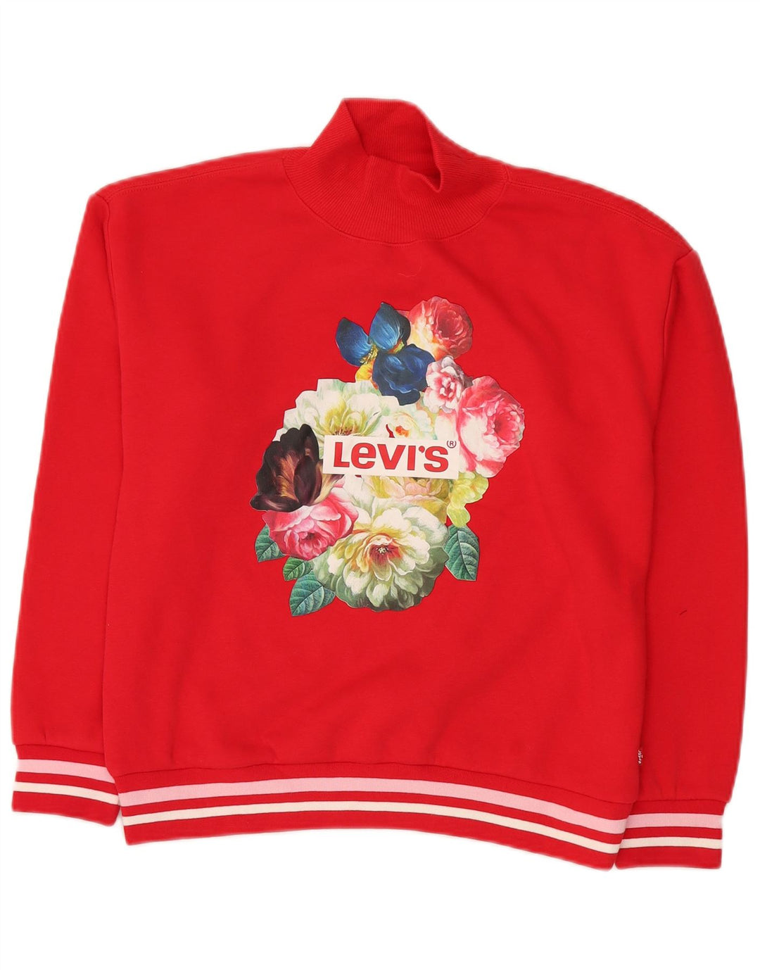 Levi's Sudadera gráfica para niñas 13-14 años Grande Rojo